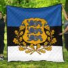 Estonia Flag Premium Quilt A6  Quilt